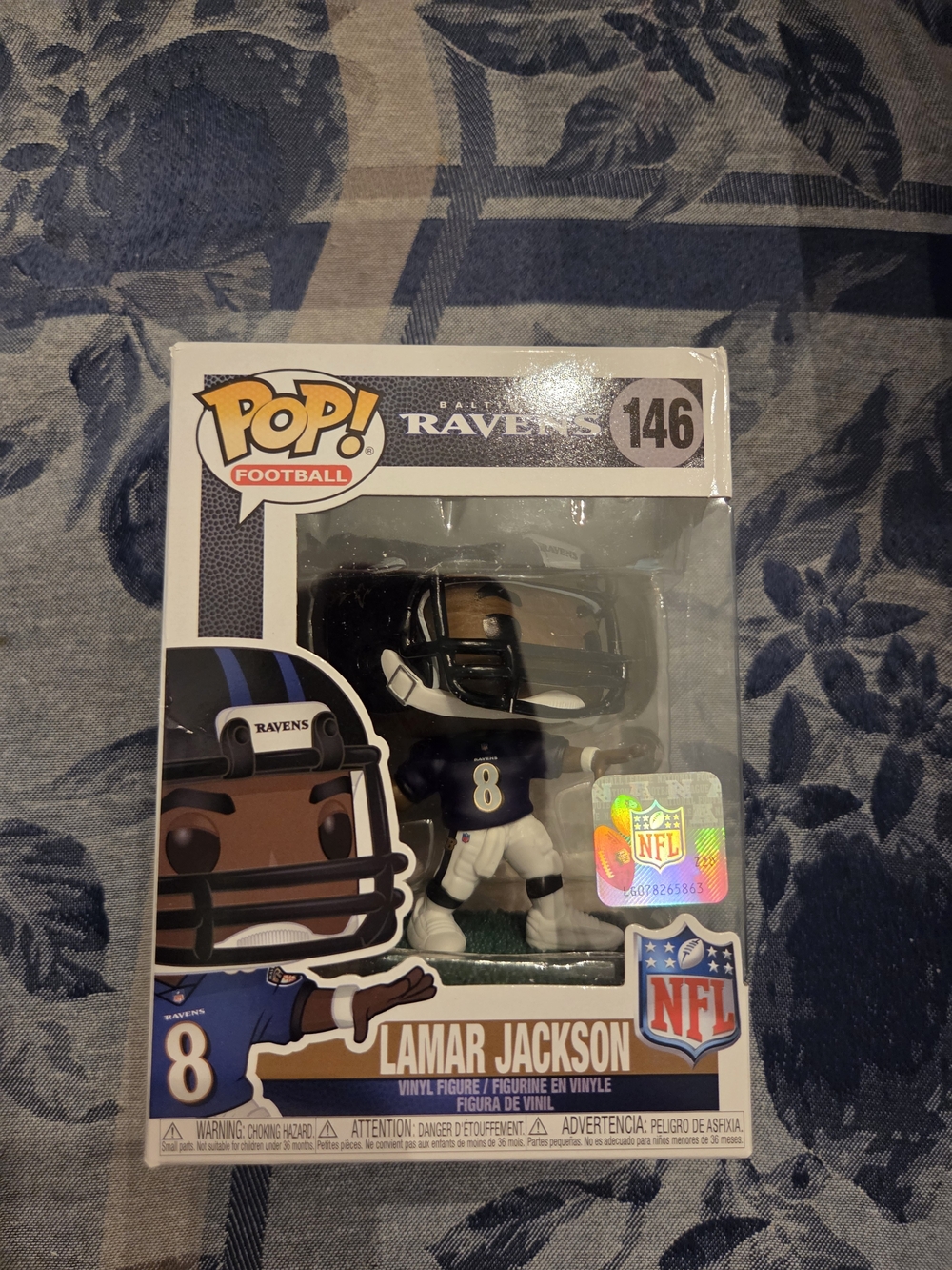 Funko Sports Figure - Black/White Lamar Jackson #146